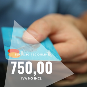 Servicio 750 Online Abogados IN DIEM. Pasarela de pago. Abogados 24 horas y urgente.