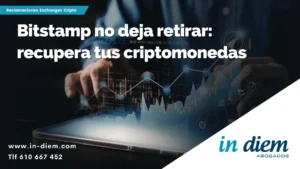 Imagen corporativa sobre problemas en Bitstamp al no permitir retirar criptomonedas y soluciones legales para recuperar fondos bloqueados en exchanges.