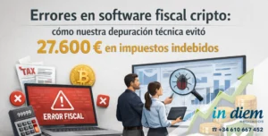 Success story in the technical rectification and reconstruction of a cryptocurrency gains and losses report that saved €27,600 in taxes