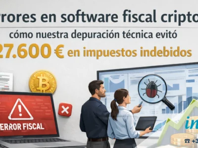 Caso de éxito en depuración y reconstrucción técnica de informe de ganancias y pérdidas en criptomonedas que permitió ahorrar 27.600 € en impuestos