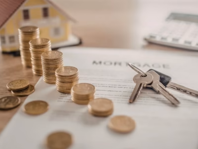 Mortgage contract with keys and coins to claim the annulment of banking floor clauses.
