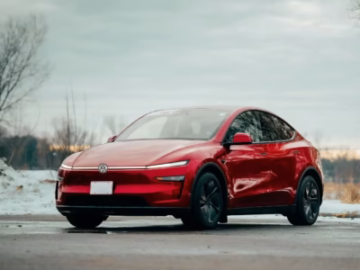 Red Volkswagen car in an outdoor landscape to illustrate the legal analysis of Chaos Theory.