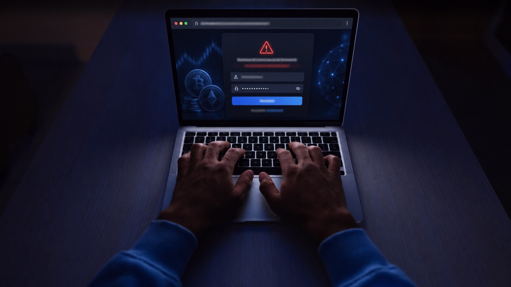 Abogados para phishing de criptomonedas mediante páginas web falsas
