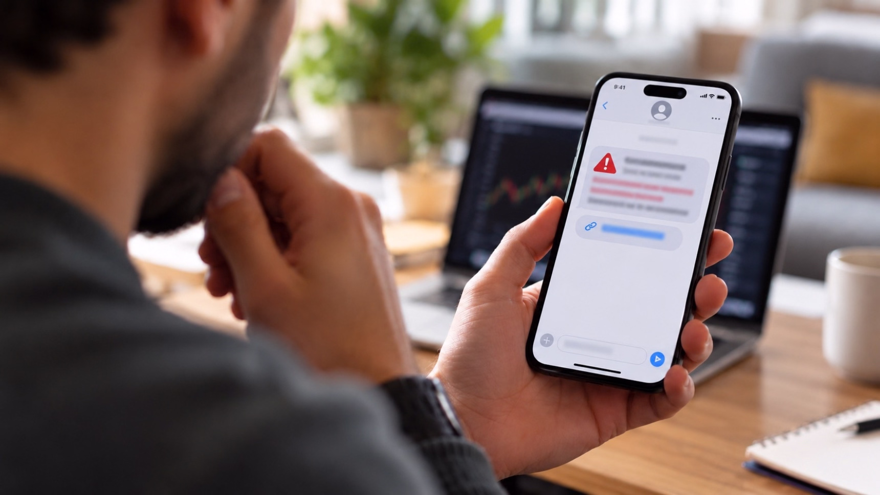 Abogados para smishing y falsos SMS de exchanges de criptomonedas